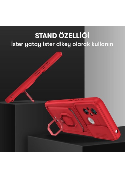 Xiaomi Redmi 12C Kılıf Kamera Korumalı Kartvizitli Zuma Silikon
