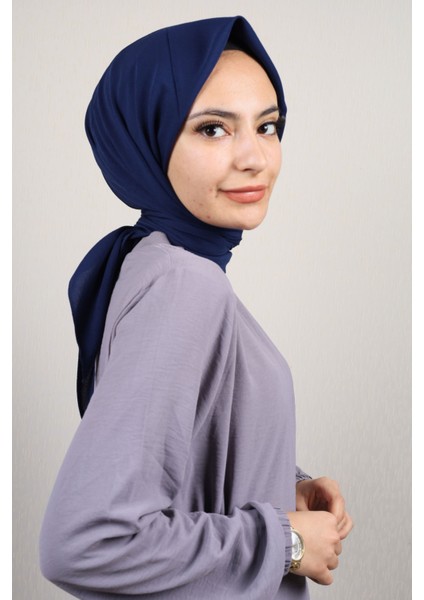 Shawl Secret Bambu Coton Eşarp - Desen-01 - Lacivert -95