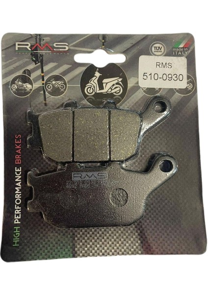 Yamaha Xj 6 Diversion 2013-2016 Arka Fren Balata Rms 1 Takım