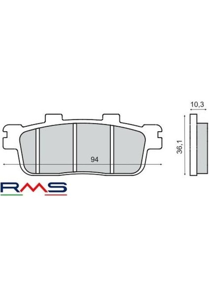 Sym Joyride 200 S Euro 4 Arka Fren Balata Rms 1 Takım