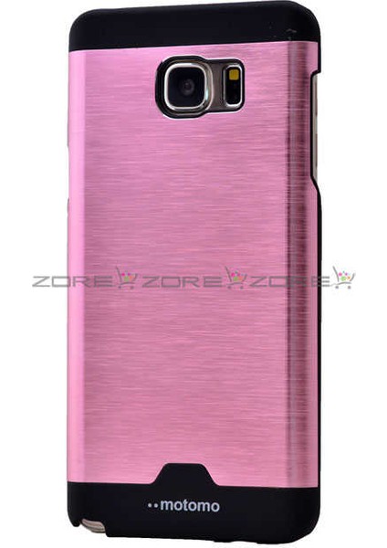 Samsung Galaxy S6 Edge Plus Slim Fit Metal Görünümlü Metal Motomo Kapak