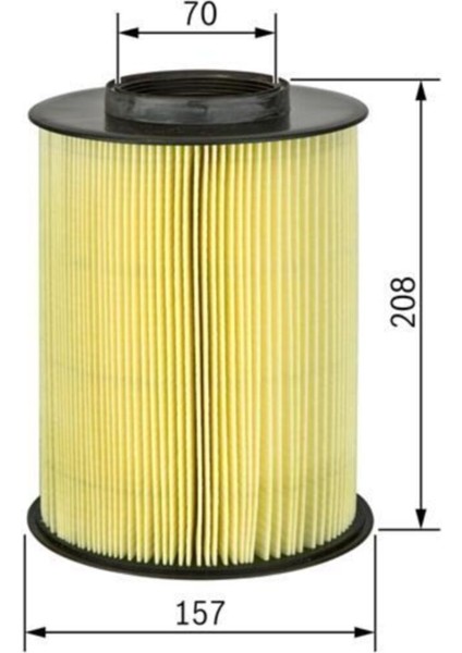 Hava Filtresi 1 Adet - Cıtroen Berlıngo 1.6 Hdi 2010-2017 82 Kw -- F026400220 - Oem: 1444 Tv