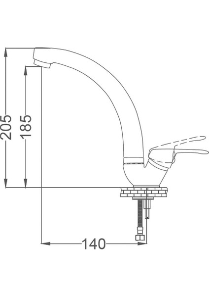 Sırma Tek Girişli Mermer Üstü Lavabo Bataryası SR241 fiyatları