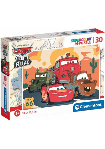 30 Parça Supercolor Puzzle: Cars On The Road modelleri