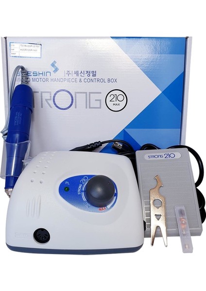 Strong 210 Max Mikromotor Tırnak Törpü Makinesi 35000 Rpm