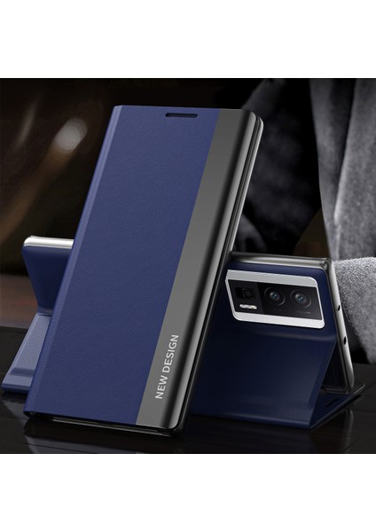 Xiaomi Redmi K60 5g / K60 Pro 5g / Poco F5 Pro 5g Telefon Kılıfı Pu Deri Elektrapan Telefon Kapağı Standlı (Yurt Dışından)