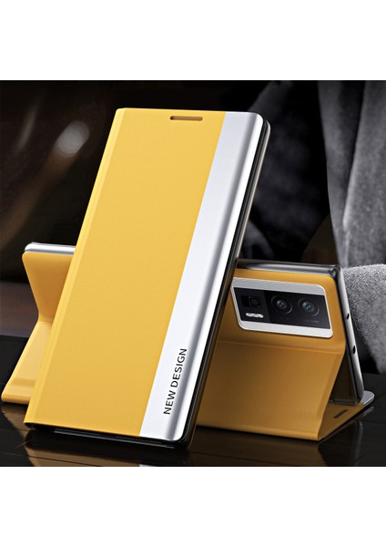 Xiaomi Redmi K60 5g / K60 Pro 5g / Poco F5 Pro 5g Telefon Kılıfı Pu Deri Elektrapan Telefon Kapağı Standlı (Yurt Dışından)