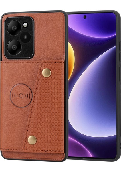 Xiaomi Poco X5 Pro 5g / Redmi Note 12 Pro Hız 5g / Redmi Note 12 Pro 5g Telefon Kılıf Anti-Drop Pu Deri Kaplamalı Tpu Kapağı (Yurt Dışından)