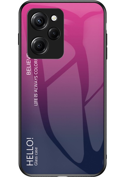 Xiaomi Poco X5 Pro 5g / Redmi Note 12 Pro Speed ​​5g Telefon Kılıfı Temperli Cam Ince Kılıf (Yurt Dışından)