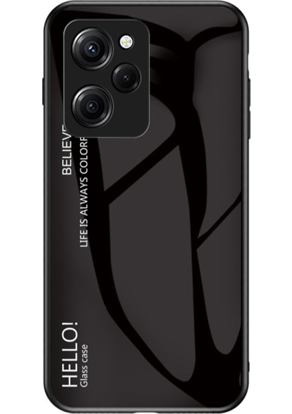 Xiaomi Poco X5 Pro 5g / Redmi Note 12 Pro Speed ​​5g Telefon Kılıfı Temperli Cam Ince Kılıf (Yurt Dışından)