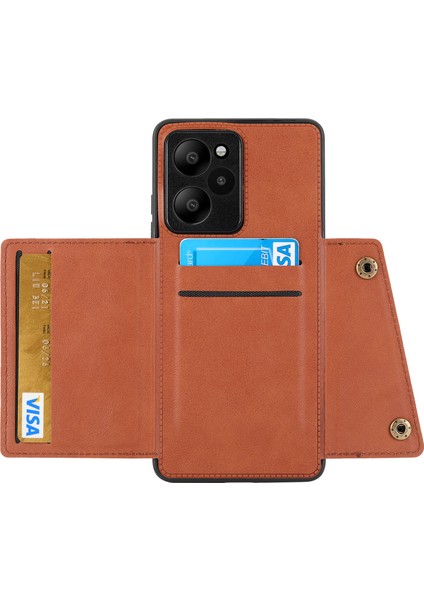 Xiaomi Poco X5 Pro 5g / Redmi Note 12 Pro Hız 5g / Redmi Note 12 Pro 5g Telefon Kılıf Anti-Drop Pu Deri Kaplamalı Tpu Kapağı (Yurt Dışından)