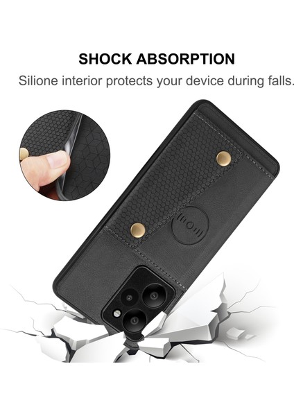 Xiaomi Poco X5 Pro 5g / Redmi Note 12 Pro Hız 5g / Redmi Note 12 Pro 5g Telefon Kılıf Anti-Drop Pu Deri Kaplamalı Tpu Kapağı (Yurt Dışından)