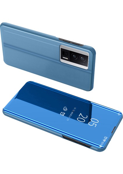 Xiaomi Ayna Yüzey Kılıfı Redmi K60 5g / K60 Pro 5g / Poco F5 Pro 5g Pencere Elektrapan Deri Telefon Kapağı (Yurt Dışından)