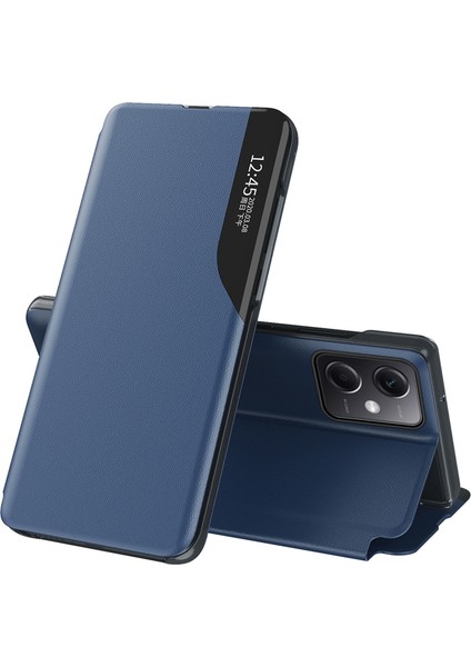 Xiaomi Poco X5 Pro 5g / Redmi Note 12 Pro Hız 5g / 12 Pro 5g Pu Deri Yan Görünüm Pencere Telefon Kılıfı Şok Geçirmez Stand Kapağı (Yurt Dışından)