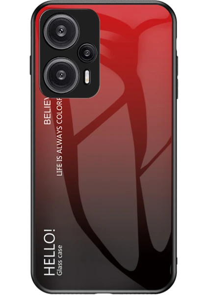 Lr Joyful Xiaomi Redmi Note 12 Turbo / Poco F5 5g Ince Telefon Kılıfı Pc + Tpu + Temperli Cam Şok Geçirmez Kapak (Yurt Dışından)