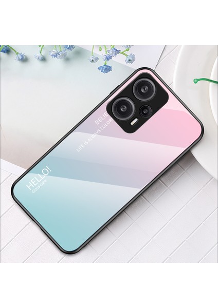 Lr Joyful Xiaomi Redmi Note 12 Turbo / Poco F5 5g Ince Telefon Kılıfı Pc + Tpu + Temperli Cam Şok Geçirmez Kapak (Yurt Dışından)