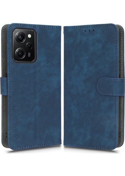 Xiaomi Poco X5 Pro 5g / Redmi Note 12 Pro 5g / Redmi Note 12 Pro Hız 5g Deri Telefon Vaka Standı Rfıd Engelleme Cüzdan Kapağı (Yurt Dışından)