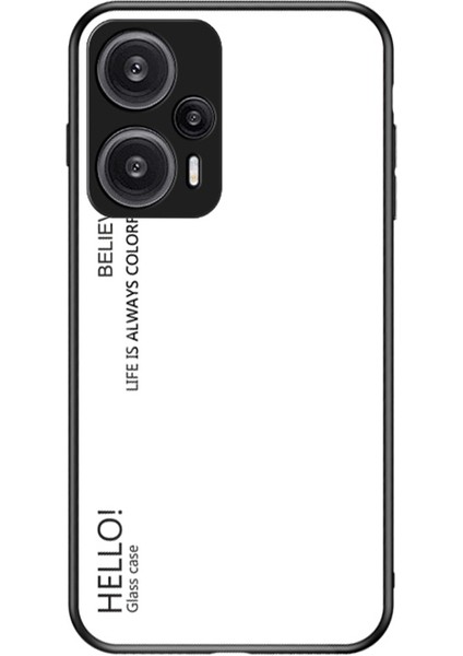 Xiaomi Redmi Note 12 Turbo / Poco F5 5g Ince Telefon Kılıfı Pc + Tpu + Temperli Cam Şok Geçirmez Kapak (Yurt Dışından)