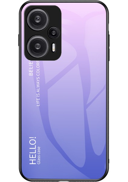 Xiaomi Redmi Note 12 Turbo / Poco F5 5g Ince Telefon Kılıfı Pc + Tpu + Temperli Cam Şok Geçirmez Kapak (Yurt Dışından)