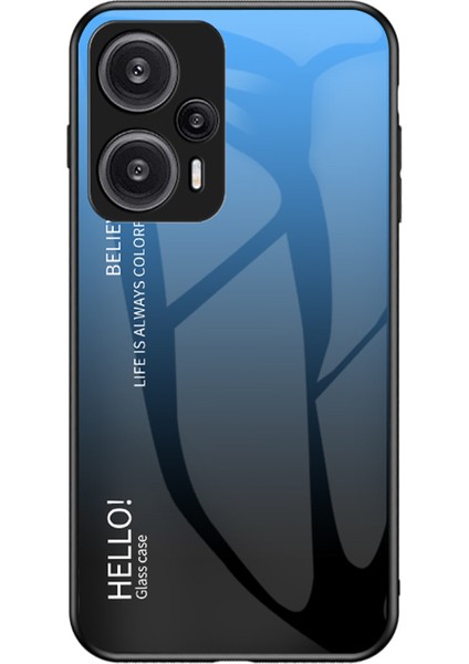 Xiaomi Redmi Note 12 Turbo / Poco F5 5g Ince Telefon Kılıfı Pc + Tpu + Temperli Cam Şok Geçirmez Kapak (Yurt Dışından)