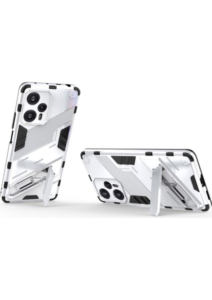 Xiaomi Redmi Note 12 Turbo / Poco F5 5g Sabit Pc + Esnek Tpu Telefon Kılıfı Kickstand Shockproof Cover (Yurt Dışından) modelleri