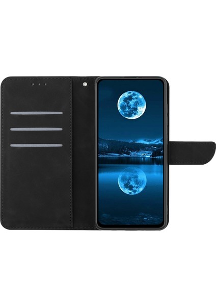 Xiaomi Redmi Pu Deri Telefon Kılıfı Not 12 4g Baskılı Çizgi Cüzdan Stand Cilt Touch Cover (Yurt Dışından)