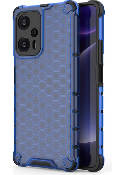 Xiaomi Redmi Note 12 Turbo / Poco F5 5g Honeycomb Doku Telefon Kılıfı Tpu+Pc Önleme Anti-Drop Akıllı Telefon Kapağı (Yurt Dışından)