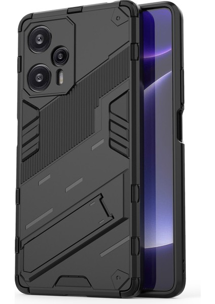 Xiaomi Redmi Note 12 Turbo / Poco F5 5g Sabit Pc + Esnek Tpu Telefon Kılıfı Kickstand Shockproof Cover (Yurt Dışından)