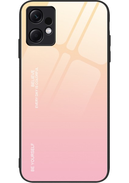Xiaomi Redmi Note 12 4g Gradyan Renkli Telefon Geri Kılıf Temiz Cam + Pc + Tpu Şok Geçirmez Koruyucu Kapak (Yurt Dışından)