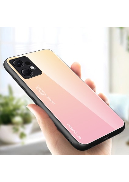 Xiaomi Redmi Note 12 4g Gradyan Renkli Telefon Geri Kılıf Temiz Cam + Pc + Tpu Şok Geçirmez Koruyucu Kapak (Yurt Dışından)