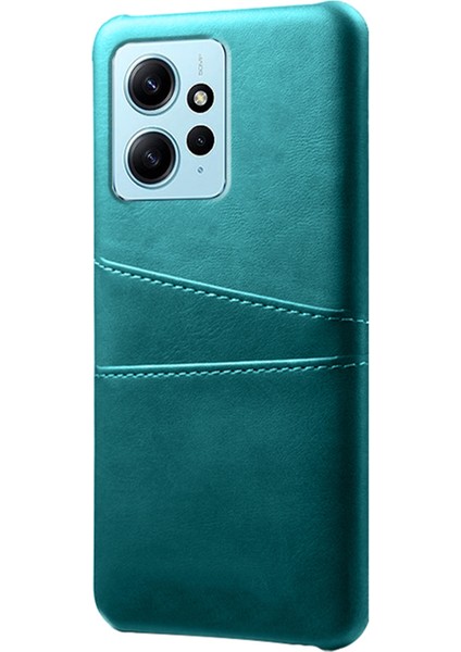 Xiaomi Redmi Note 12 4g Telefon Kılıfı Çift Kart Yuvaları Bırak Koruma Pu Deri+Pc Kapak (Yurt Dışından)