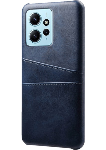 Xiaomi Redmi Note 12 4g Telefon Kılıfı Çift Kart Yuvaları Bırak Koruma Pu Deri+Pc Kapak (Yurt Dışından)