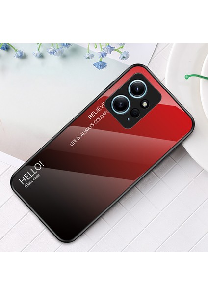 Xiaomi Redmi Note 12 4g Telefon Kılıfı Temperli Cam+Pc+Tpu Gradyan Cep Telefonu Kapağı (Yurt Dışından) fiyatları