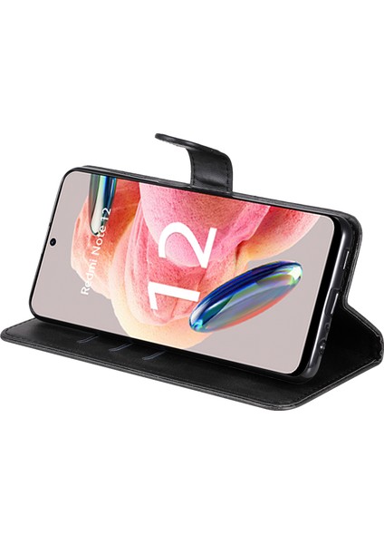 Xiaomi Redmi Not 12 4g Zipper Cep Deri Kılıf Buzağı Doku Stand Cüzdan Telefon Kapağı (Yurt Dışından) modelleri