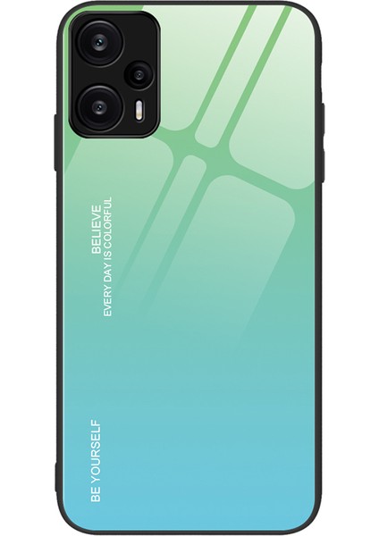 Xiaomi Redmi Note 12 Turbo / Poco F5 5g Gradyan Temsilli Cam Telefon Kılıfı Pc + Tpu Arka Kabuk (Yurt Dışından)