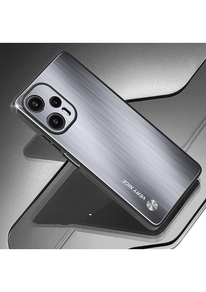 Xiaomi Redmi Fırçalanmış Telefon Kapağı Not 12 Turbo / Poco F5 5g Tpu Çerçeve Alüminyum Alaşım Geri Cep Telefonu Kılıfı (Yurt Dışından) fiyatları