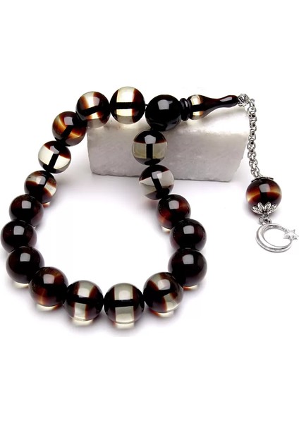 Kahverenk Sürmeli Maskot Kehribar Tesbih fiyatları