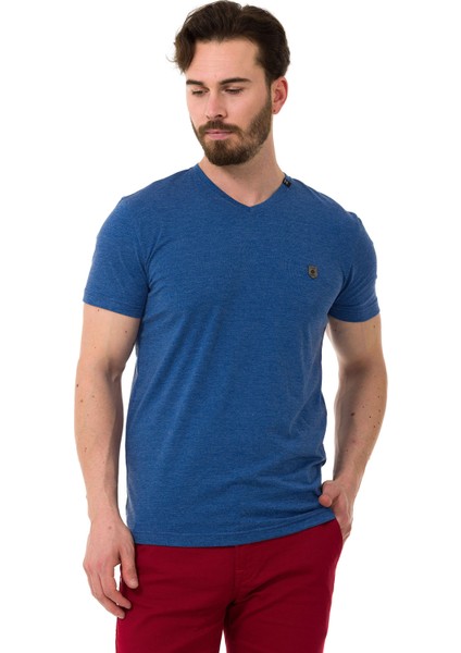 CT773 Mavi Erkek Tshirt