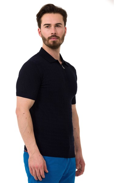 CT752 Mavi Erkek Tshirt