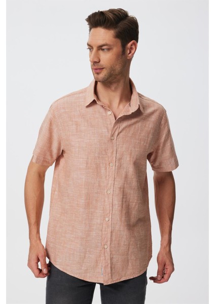Andre Erkek Dokuma Gömlek Turuncu fiyatları