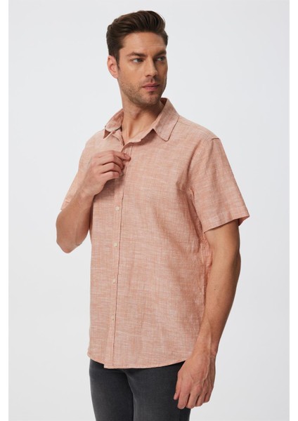 Andre Erkek Dokuma Gömlek Turuncu modelleri