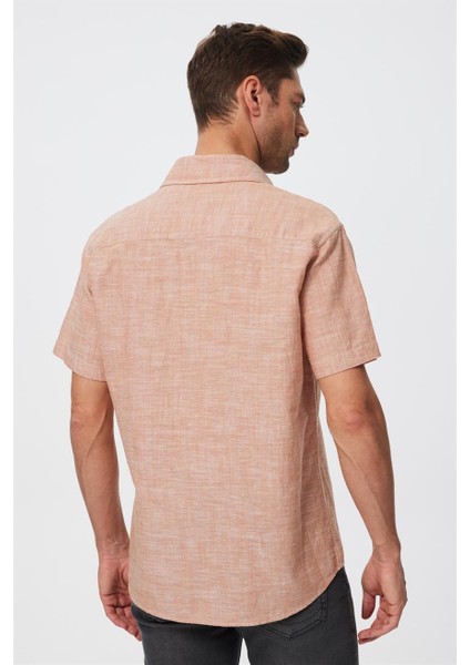 Andre Erkek Dokuma Gömlek Turuncu fırsatları