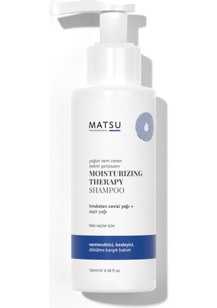 Moisturizing Therapy Nemlendirici Bakım Şampuanı 100 ml Seyahat Boy