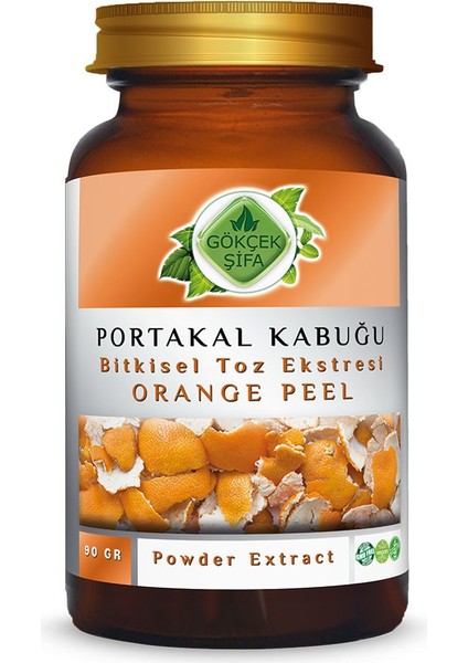 Portakal Kabuğu Toz Ekstresi (Citrus sinensis L.)90 gr Cam Kavanoz