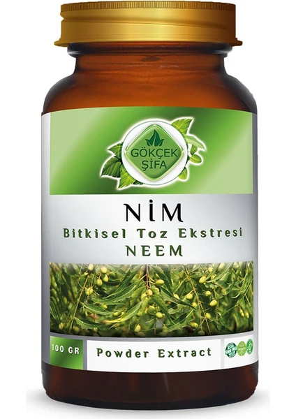 Gökçek Şifa Neem Toz Ekstresi (Azadirachta Indica A.Juss.)100 gr Cam Kavanoz