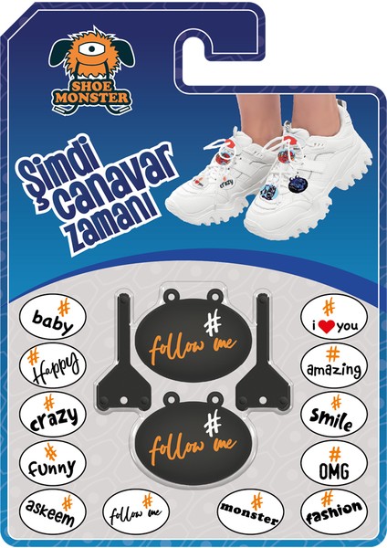 Follow Me Siyah Charm Ayakkabı Aksesuarı indirimleri