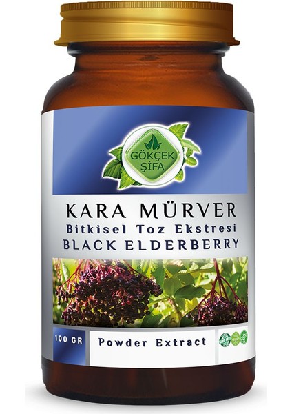 Kara Mürver Toz Ekstresi 100 Gr. Cam Kavanoz