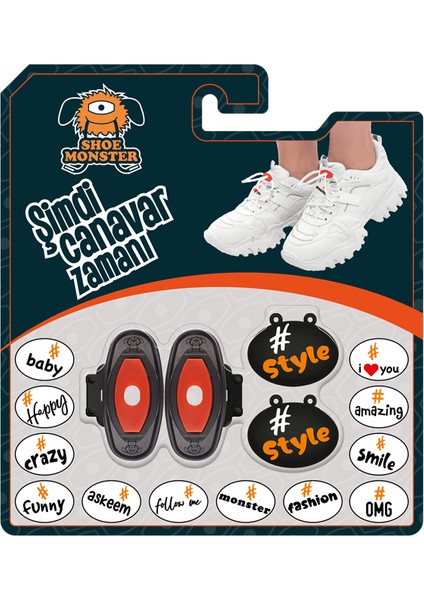 Siyah - Koyu Turuncu Style Ayakkabı Aksesuarı fırsatları