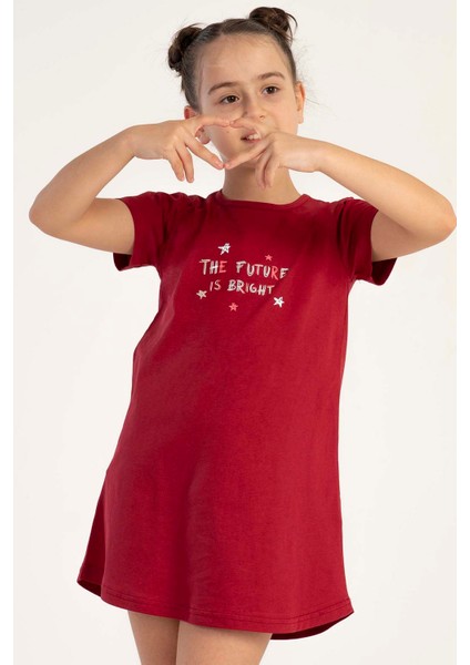 Pamuklu Kız Çocuk Kısa Kol Gecelik fiyatları