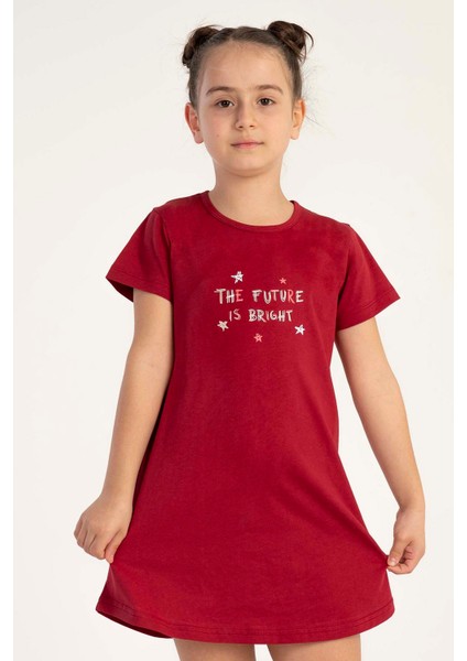 Pamuklu Kız Çocuk Kısa Kol Gecelik fırsatları